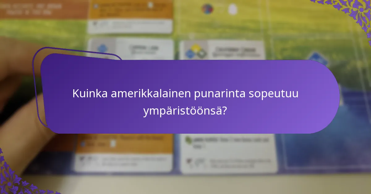 Mitä amerikkalainen punarinta syö?