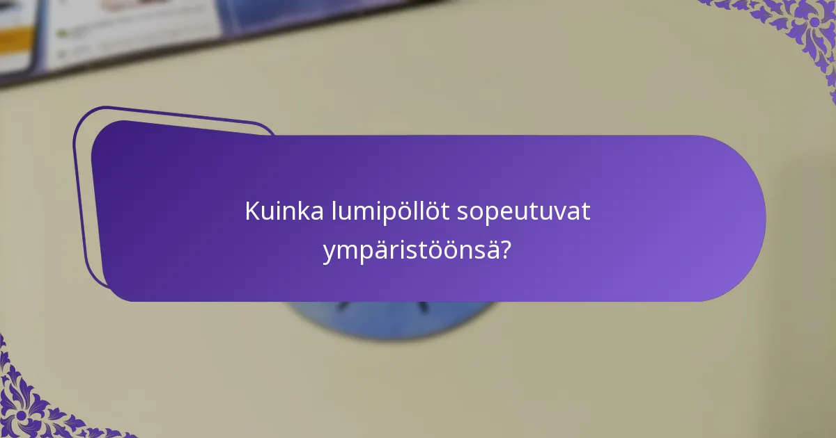 Missä lumipöllöt elävät?