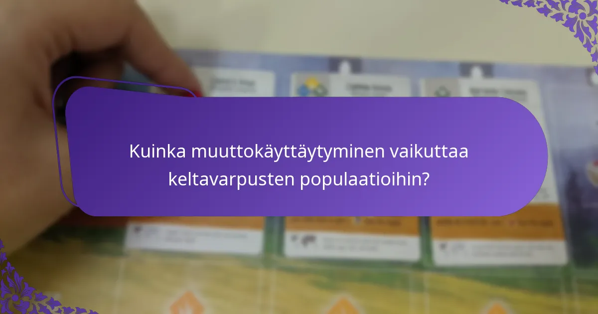Millaisessa elinympäristössä keltavarpunen viihtyy?