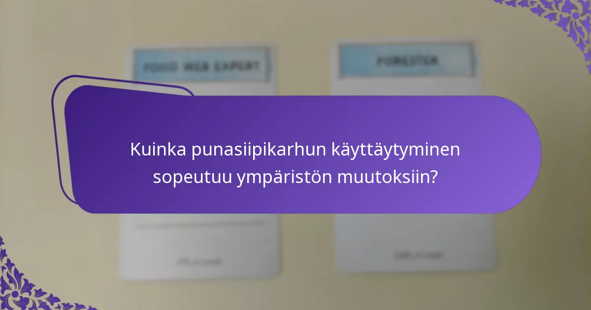 Mitä punasiipikarhu syö?