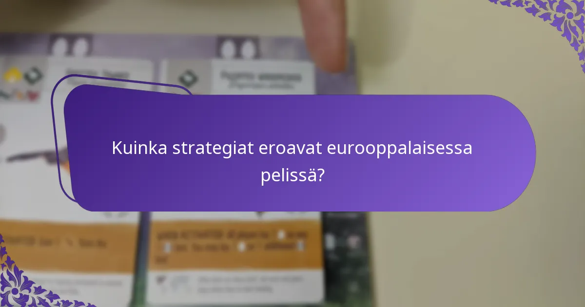 Mitkä ovat sääntömuutokset eurooppalaisille varianteille?