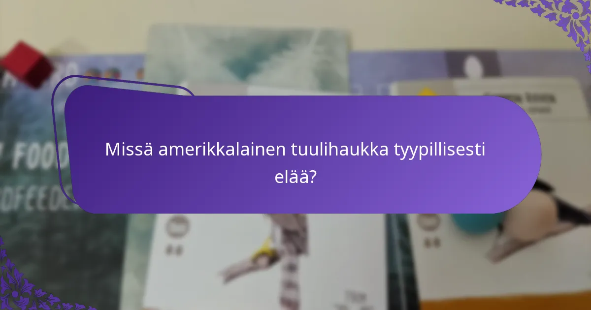 Kuinka metsästystekniikat vaihtelevat alueittain amerikkalaiselle tuulihaukalle?
