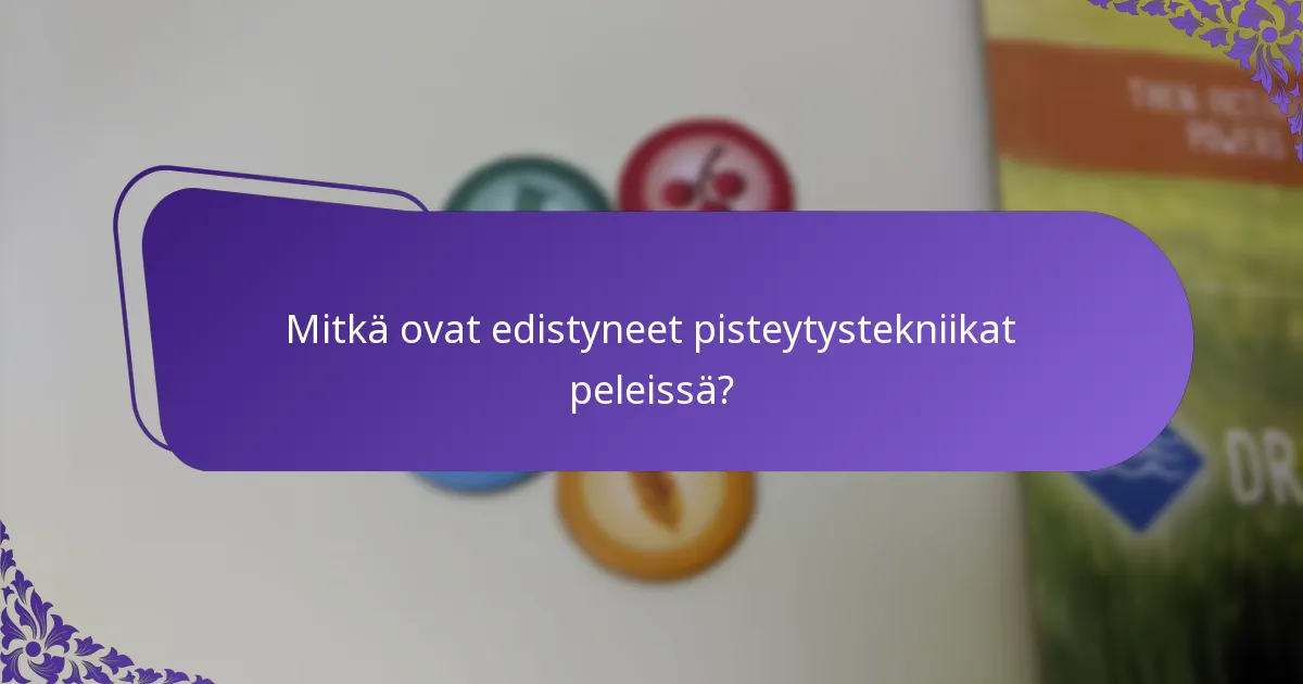 Mitkä strategiat parantavat pisteytysmahdollisuuksia kilpailullisissa tilanteissa?