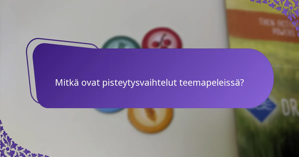 Kuinka pelisuunnittelijat voivat toteuttaa pisteytysvaihteluita?